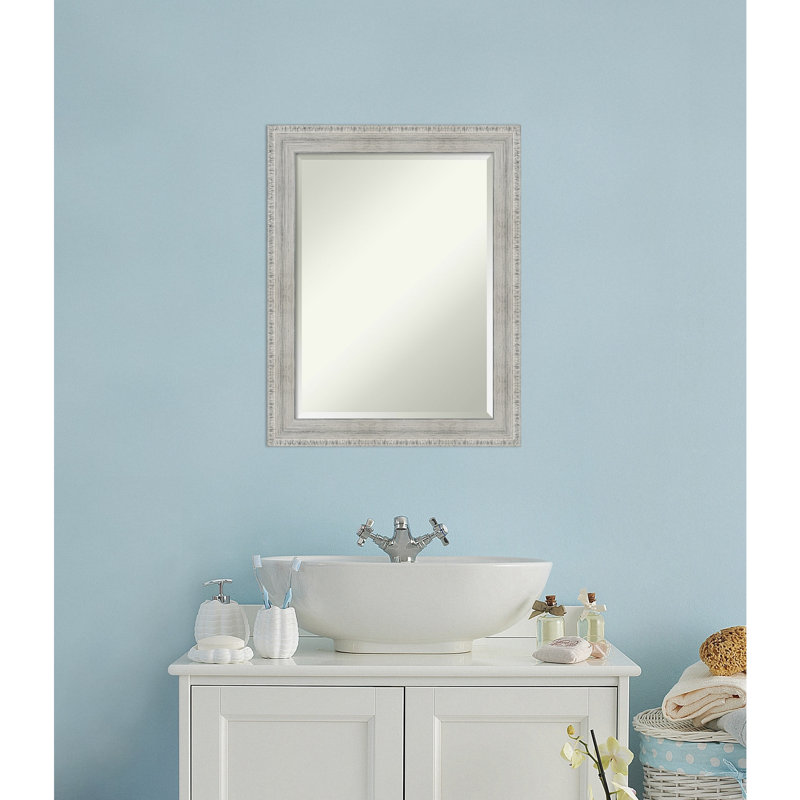 Highland Dunes Amare Rustic Beveled Vanity Mirror Wayfair